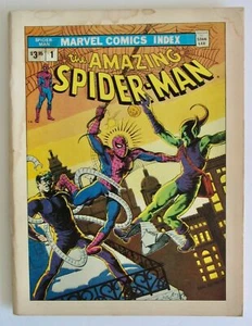 Vintage 1976 Spider-Man Marvel Comics Index #1 Stan Lee Duende Verde Dr Octopus - Imagen 1 de 10