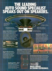 VINTAGE 1981 AC Delco Car Radio Stereo Print Ad - Picture 1 of 1