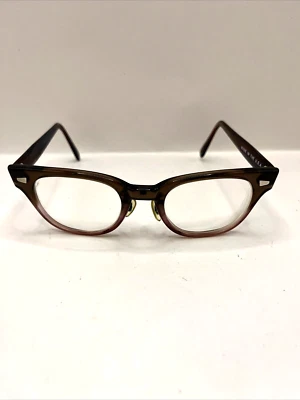 Gafas Pathway Optical Challenger marrón degradado 46-20-140 vintage años 60 EE. UU. Foto 1 de 4