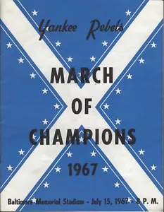 Programa Marcha de Campeones 1967 Yankee Rebels 1966 Serie Mundial Campeón Orioles - Imagen 1 de 3
