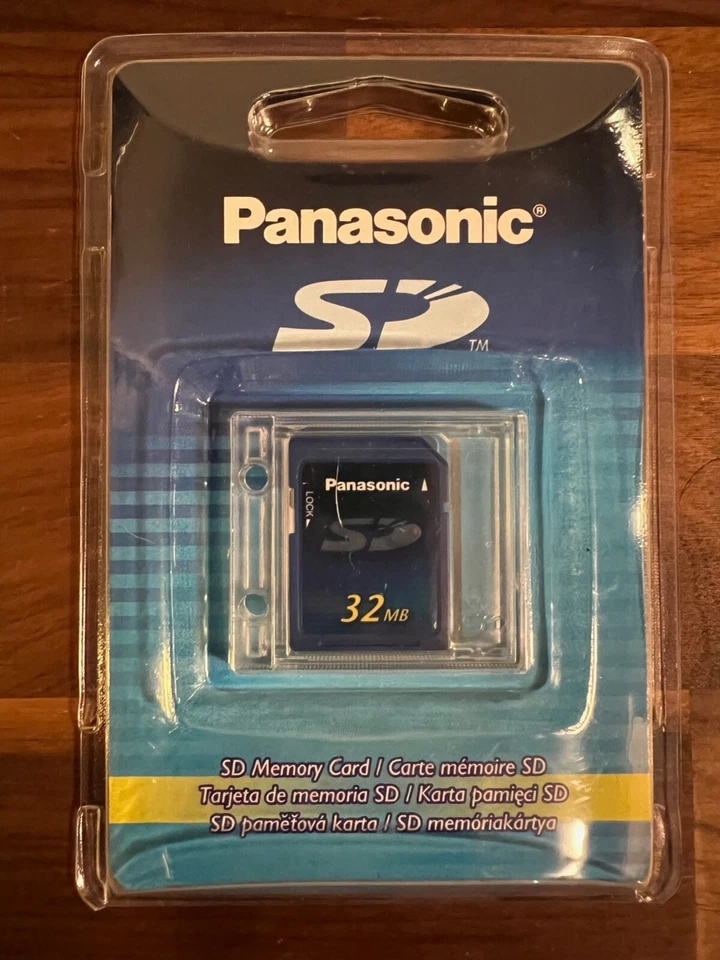 Brand New Panasonic 32 MB SD Secure Digital Memory Card RP- SD032B RP-SD032BPPA - Image 1 of 2