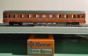 HO ROCO 4436E 44306 FS ITALIAN EUROFIMA EXPRESS COACH 1ST CLASS ORANGE - Picture 1 of 1