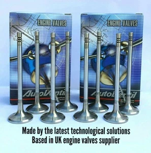 8 EXHAUST VALVES FIT TO EX Peugeot FORD 2.0-2.2 DW12TED4 4HW G6DA/B QXWB - Picture 1 of 6