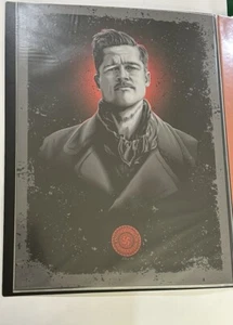 Inglorious Basterd Brad Pitt 18x24 Screen Print Portrait by Tracie Ching - Picture 1 of 1