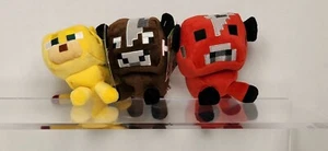 Minecraft Overworld Babies Ocelot Cow Mooshroom Plush Toys Mojang NWT 2014 - Picture 1 of 14