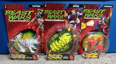 Transformers Beast Wars Reissue Lot RETRAX, TIGATRON & TERRORSAUR Deluxe Figures - Image 1 of 4
