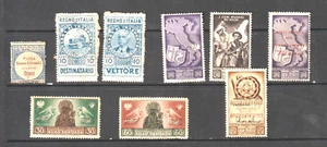 Italy- Revenues + Polish Forces 1946 FDR Four Freedoms Overprints & other's MH - Picture 1 of 2