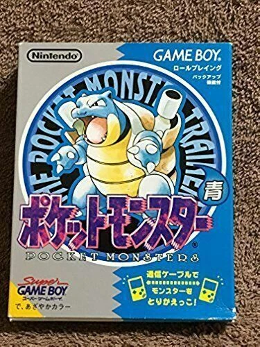 Nintendo Pocket Monster Pokemon Blue Japanese Version for Gameboy