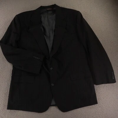 Chaqueta de Colección Nordstrom 2XLT Azul Rayas 100% Lana Blazer Abrigo Deportivo EE. UU. 50L Foto 1 de 4