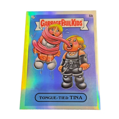 2024 Topps Chrome Garbage Pail Kids Tongue-Tied TINA #6b Refractor Music Awards - Image 1 of 2