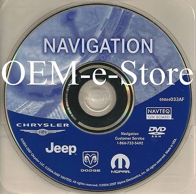 2006 2007 Jeep Commander Limited & Overland REC Navigation DVD US Map Version AF - Image 1 of 2