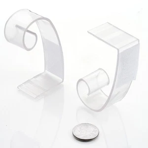 24 pcs Clear 3" Plastic TABLE SKIRT CLIPS Wedding Party Tradeshow SALE - Picture 1 of 2