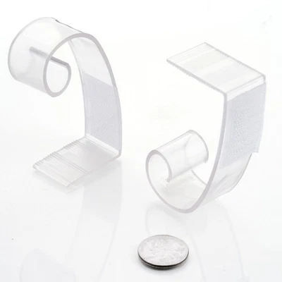 24 pcs Clear 3" Plastic TABLE SKIRT CLIPS Wedding Party Tradeshow SALE - Image 1 of 2
