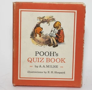 POOHS QUIZ BOOK by A. A. Milne, E. H. Shepard Art Winnie The Pooh 1977 1st HC/DJ - Imagen 1 de 10
