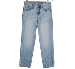 J CREW 90er Classic Straight Leg Jeans 26 High Rise blau helle Waschung 28 Schrittlänge - Bild 1 von 11