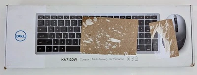 New Dell KM7120W Multi-Device Wireless Keyboard & Mouse Combo | UK QWERTY | Grey - Image 1 of 4