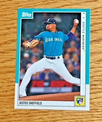 JUSTUS SHEFFIELD 2019 Topps On Demand #8 RC Rookie Review SP /861 - Image 1 of 2