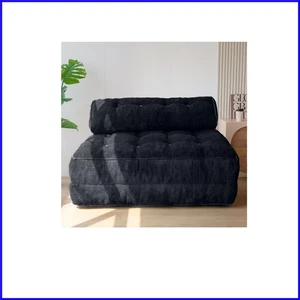 Versatile Folding Sofa Bed – Black Convertible Sleeper Chair with Lumbar Support - Picture 1 of 10
