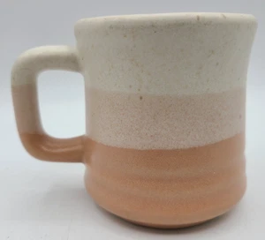 Stoneware Restaurant Coffee Mug Peach Pink Tan Ombre Blended Colors 8oz Tea Cup - Picture 1 of 8