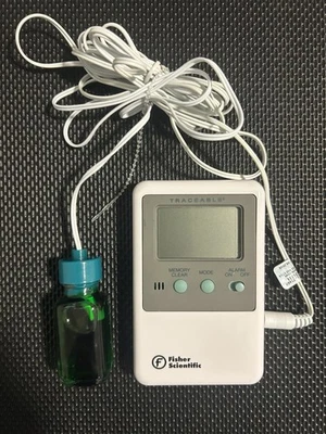 FISHER SCIENTIFIC 06-664-11 ALARMA/TERMÓMETRO TRAZABLE REFRIGERADOR CONGELADOR Foto 1 de 3