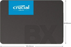 Crucial BX500 1TB/2TB 2.5 inch SSD, CT1000BX500SSD1, Black - Picture 1 of 5