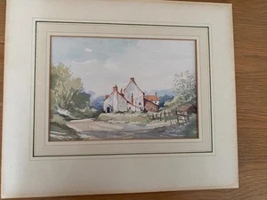 WATER COLOUR By JASON PARTNER 'SPRING AT SUFFIGHO' LANE COTTAGE AYLSHAM NORFOLK - Picture 1 of 3