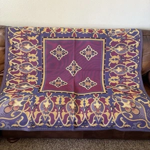 Vintage Goblys Tapestry Rug Table Cover Wall Hanging Multicolor 57” France - Picture 1 of 10