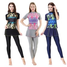 Modest Women Muslim Swimwear Beachwear Burkini Swimsuit Bathing Suit Swim Islam