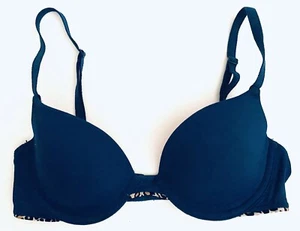 Victoria’s Secret PINK 32B Bra Wear Everywhere Demi Teal Blue - Picture 1 of 7