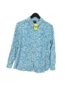 Crew Clothing Women's Shirt UK 12 Blue 100% Viscose Basic - Picture 1 of 5