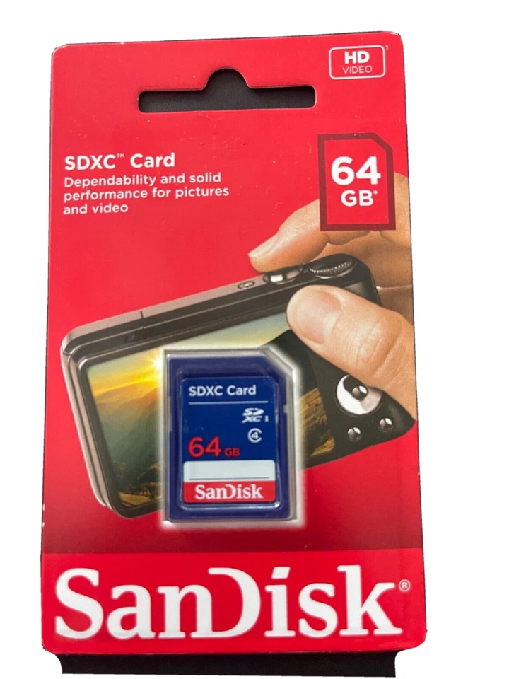 SanDisk SDXC 64GB Class 4 Speicherkarte Neu / OVP - Bild 1 von 1