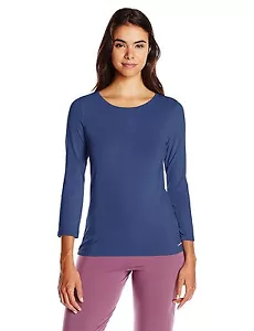 Calvin Klein 3/4-Sleeve Comfort Cotton Sleep Tee Coastal - Picture 1 of 1
