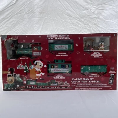 Disney 30 Piece Christmas Circuit Train Set With Remote Control  - Image 1 of 4