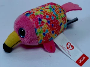 Ty Gilda Flamingo Teenie Teeny Tys Pink Plush Mini - Picture 1 of 7