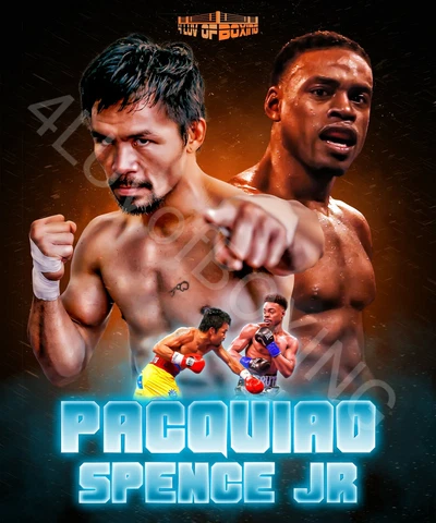 Manny Pacquiao vs Errol Spence Jr 4LUVofBOXING Poster new Boxing wall art Cover