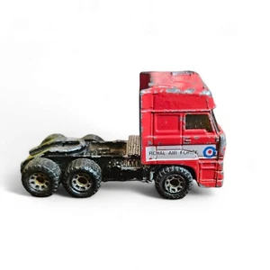 Matchbox DAF 3300 Space Cab Royal Air Force Toy Truck Vintage 1987 Diecast 1:86 - Picture 1 of 7