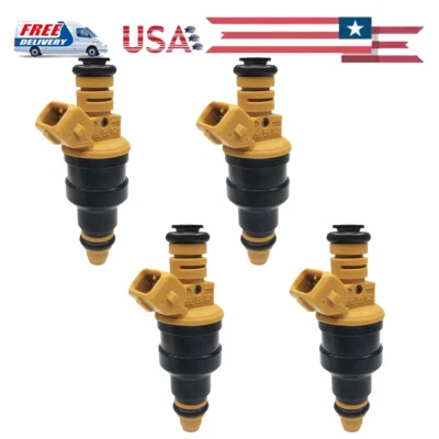 Juego de 4 inyectores de combustible de flujo de actualización para Jeep Wrangler Cherokee de 2,5 L 19 lb Foto 1 de 4