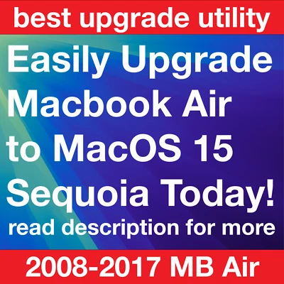 Macbook Air Upgrade USB Patched to Install MacOS 15 Sequoia on Unsupported Macs - Image 1 of 3