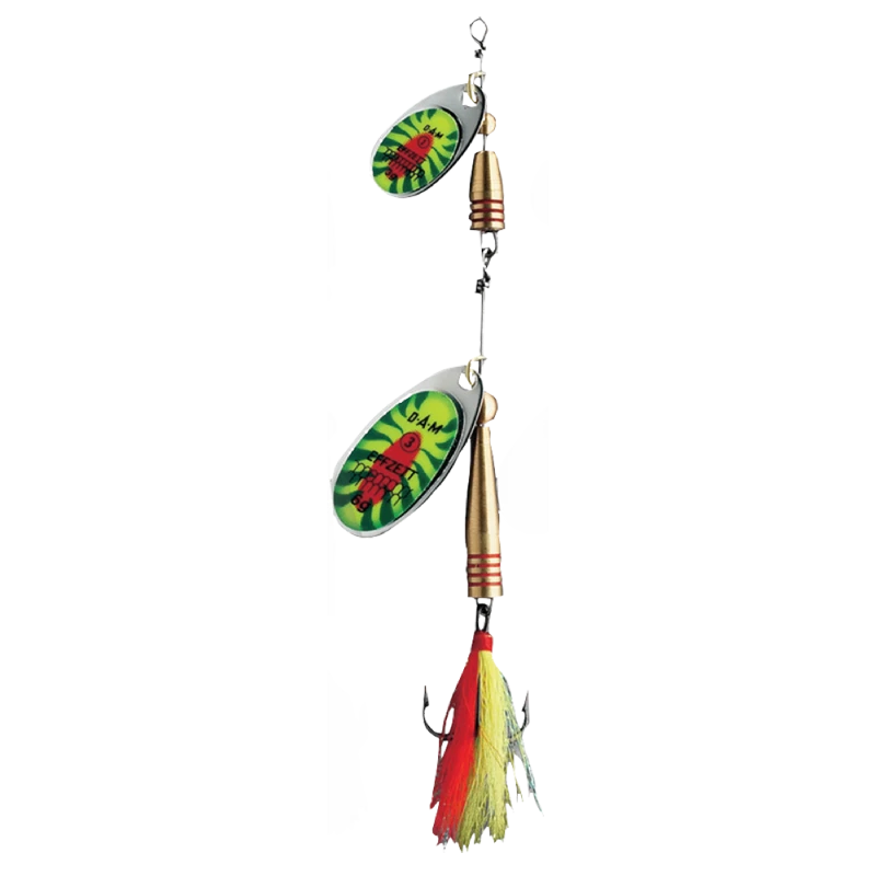 Dam Effzett Spinner Tandem Dressed 14g Fire Shark