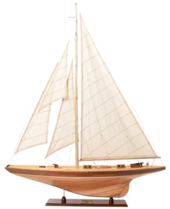 America's Cup Shamrock V J Class Yacht Wood Model 32" Assembled UK Challenger  - Picture 1 of 10