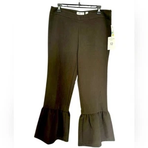 Lena Gabrielle Black Flared Pants size 12 NWT - Picture 1 of 24