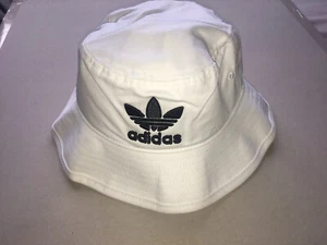 NEW ADIDAS ORIGINALS BUCKET HAT - ONE SIZE - Women - White - Picture 1 of 3