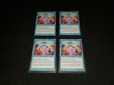 MTG 4x Mercadian Masques blue uncommon MP Soothsaying ships w/ tracking
