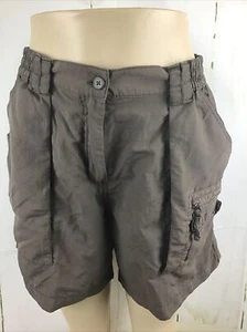 World Wide Sportsman Women’s Brown Nylon Hiking/Fishing Cargo Shorts Sz. 12 - Picture 1 of 13