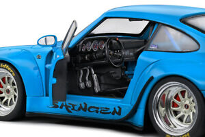 421185930 Porsche 993 RWB Bodykit Shingen Blue 1:18 Scale Model Style
