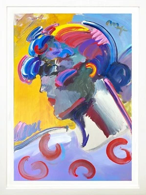 PETER MAX "PALM BEACH LADY" 2007 | ACRÍLICO ÚNICO SOBRE PAPEL | 40 X 28" ENMARCADO Foto 1 de 4