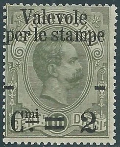 1890 REGNO VALEVOLE PER LE STAMPE 2 SU 10 CENT MNH ** - RB4-9 - Picture 1 of 1