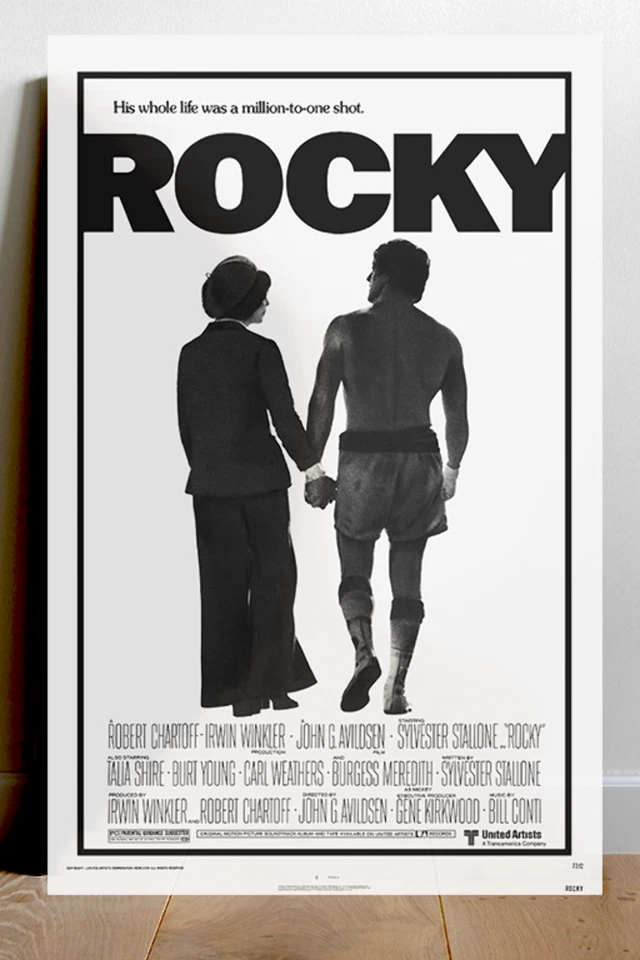 Rocky Balboa Sylvester Stallone Gloss 24x36 inch Poster | Film Merchandise Art P - Bild 1 von 1