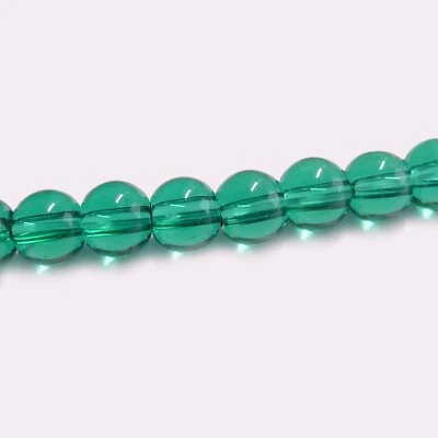 Glasperlen rund ca. 4 mm blaugrün ca. 95 Perlen Spacer nenad-design - Bild 1 von 4