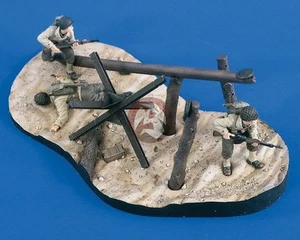 "Viñeta Verlinden 1/35 "Omaha Beach 6 de junio de 1944" Segunda Guerra Mundial con base (3 figuras) 2148 - Imagen 1 de 1